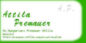 attila premauer business card